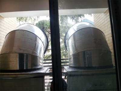 經(jīng)十路和諧廣場寫字樓通風管道安裝案例