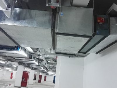 濟南世貿國際廣場通風管道安裝案例